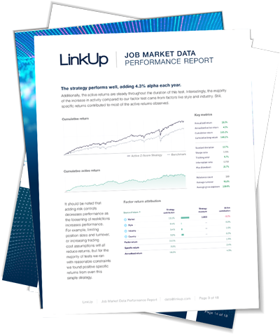 LinkUp's Job Market Data Performance Report